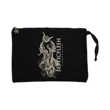 Septicflesh Communion Siyah Clutch Astarlı Cüzdan / El Çantası Siyah