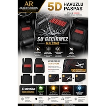 Audi A3 Hb 2004 Model Uyumlu Venüs Kırmızı 5d Havuzlu Paspas Yumuşak Kaymaz Taban