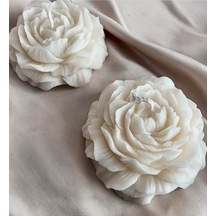 Bernami Biblo Pinterest 2'li Şakayık Model Dekoratif Fitilli Mum