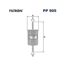 Yakıt Filtresi - Fiat Bravo, Ducato, Punto, Barchetta, Coupe, Marea, Brava, 156, 155, 145 - Fıltron-pp905