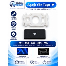Apple Uyumlu Macbook Pro & Air M1-m2-m3-m4-m5 Aşşağı Yön Tuşu Ve Mekanizma Seti
