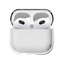 Lexroo Airpods 3. Nesil Kılıf Şeffaf Sert Kristal Airbag 14 Kılıf - Renksiz