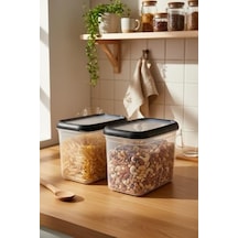 Hide Plus 2&apos Lı Saklama Kabı Siyah 2x 1,9lt