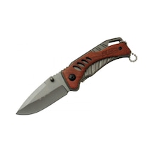 Buck X61 Ahşap Kamp Çakı 15,5 Cm Manuel, Kemerlikli Çok Renkli