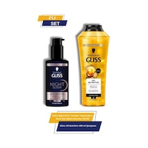 Gliss Night Elixir Yeniden Yapılandırıcı Gece Saç Bakım Serumu+oil Nutritive 400 Ml Şampuan set-hnkl-5216-6351