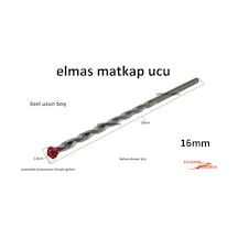 Elmas Matkap Ucu 16mm Beton Duvar Delme Uzun Kalın 20cm