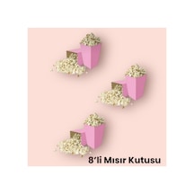 Mısır Kutusu Pembe Mısır Cips 8 Adet Adet Parti Malzemeleri Pembe Tüm Yaşlar