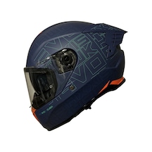 Axxis Hawk SV Evo Cubik C7 Motosiklet Kaskı Mat Mavi