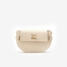 D37 Off White Omuz Çantası Kadın Madame Bag Piumelli Milano Kahve