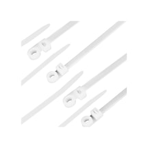Pm-26329 Beyaz Delikli Kablo Bağı 2.5x100mm