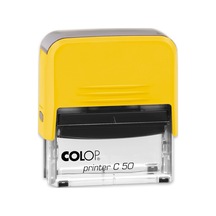 Colop Prınter C50 Sarı Kasa Siyah Keçe - 30 x 69 MM