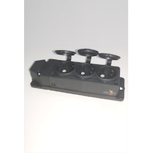 Sağlam Kalın Çoklu Dış Mekan Üçlü 3 Lü Kapaklı Topraklı Priz Fiş