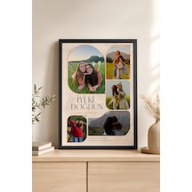 Kişiye Özel Doğum Günü Tablosu, Kişiselleştirilebilir Hediye Poster, Arkadaş Çerçeveli Tablo