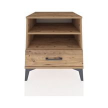 Kronos Komodin 2 Raflı Tek Çekmeceli 60x59x64 Çam-çam Atlas Çam