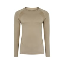Thermoform Erkek Seamless Termal Sweatshirt Kum Bej