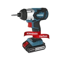 Proter PST 360 T 20V 2 Ah Li-ion Akülü Kömürsüz Darbeli Vidalama