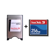 Sandisk Pcmcıa-Cf Adaptör + 256Mb Cf Kart Compact Flash Kart