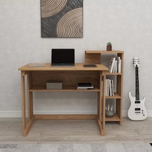 Reyo Home Enda Saye 5 Raflı Kitaplıklı Çalışma Masası Atlantikçam Atlantik Çam