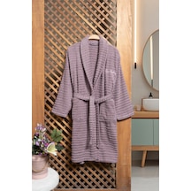 Pierre Cardin Soft Bornoz Wave Mürdüm Mürdüm