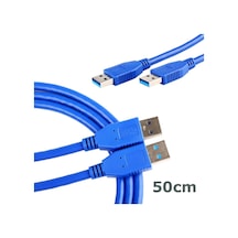 Usb 3.0 Erkek Erkek Usb Kablo 50 Cm