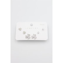 Çoklu Set Küpe - Gümüş