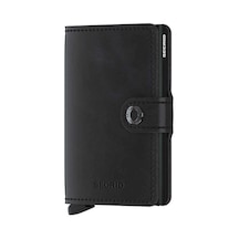 Secrid Miniwallet Vintage Kartlık Cüzdan, Siyah Çok Renkli
