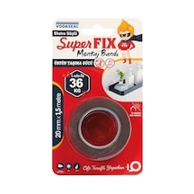 Superfix Montaj Bandı, 20 Milimetre X 1,5 Metre, Gri