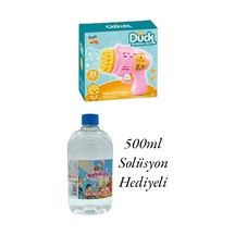 Yaz Eğlencesi Zirvede Pilli Köpük Tabancası İle Eğlence Sınır Tanımasın Pembe