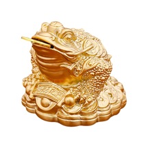 Suntek Para Kurbağa Heykeli Feng Shui Dekor Masaüstü Süsleme İsteğe Bağlı