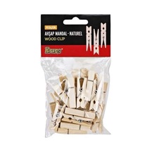 Brons Ahşap Mandal Naturel Küçük Br-906