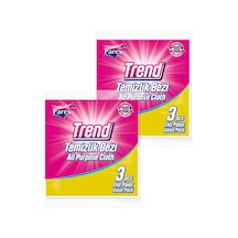 Trend Temizlik Bezi 3'lü Paket İkili Set Gri
