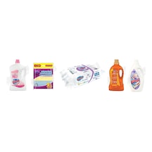Bingo Yüzey Tem. Fresh 2.5 Lt + Parex Bez 5'li + Yüzey Tem.havlusu 96'lı + Giysi Şampuanı 4l + Soft 3lt 5'li Set Diğer