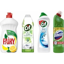 Fairy Deterjan 1350ML+Domestos Yüzey 750ML+Cif 750 ML+Domestos 750 ML