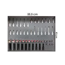 Dorf 55 Parça Lokma Seti Havalı Yıldız Torx Dolu Eva Seti Takım Içeriği 55,5cm X 41cm