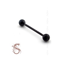 Solfera Vücut Piercing 28 Mm Siyah Kulak P357 Siyah