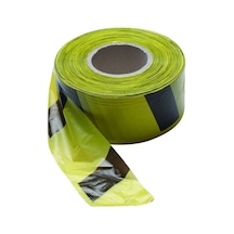 Pass Emniyet Uyarı Ikaz Şerit Bandı Büyük Boy 6 Cm x 360 Metre Sarı Siyah