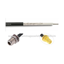 N dişi Bölmeli Tip - RP SMA dişi 8METRE RG58 Koaksiyel Kablo