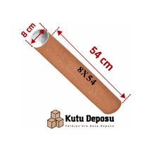 8x54 Cm Kapaklı Silindir Postüp Rulo Gönderi Kutusu 10 Adet