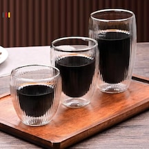 Çift Cidarlı Cam, Kahve, Latte, Espresso, Meşrubat, Su Bardağı, 250 Ml, Su Bardak, 1 Adet, 12321 Çok Renkli