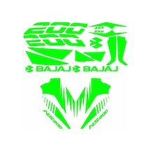 Bajaj Pulsar Ns200 Yeşil Sticker Set