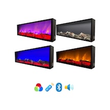 Esha Home Dekoratif Elektrikli Yapay Şömine Bluetooht150x35 Cm