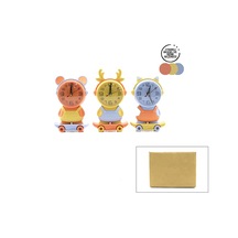 Diyarı Fırsat 2328 Kaykay Figürlü Çocuk Masa Saati Renkli 24'lü Paket