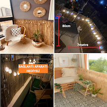 80 Cm X 7 Metre Doğal Hasır Kamış Bambu Çit Bahçe Çiti Balkon Çiti Dekorasyon Gölgelik Rulo Çit