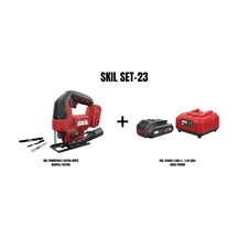 Skil Set-23 Skil Compact 3440CA Akülü Dekupaj Testere + Skil 3136AA 2.0AH Li + 2.4A Şarj Cihazı Promo