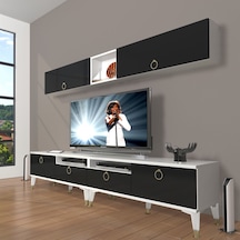 Decoraktiv Eko 5200 Mdf Gold Tv Ünitesi Tv Sehpası Beyaz - Siyah