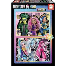 Educa 2x100 Parça Monster High Kız Çocuk Puzzle/yapboz - 6-8 Yaş 1 Adet
