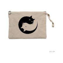 Zepplin Giyim Yingan Kedi Clutch Astarlı Cüzdan / El Çantası