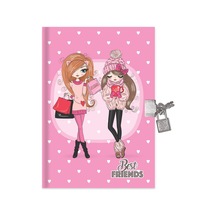 Keskin Color Hatıra Defteri Kilitli Best Friends 80 Yp 14x20 Çok Renkli
