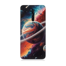 Oppo Reno 2z Uyumlu Gezegenler Arasında Renkler Desenli Silikon Kılıf Çok Renkli