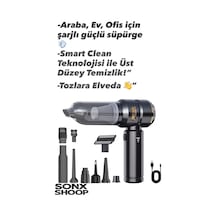 Kablosuz Şarjlı El Süpürgesi 2 Si 1 Arada Güçlü Vakum Ve Üfleme Özellikli Mini Temizlik Belirtilmemis